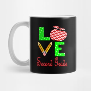 "LOVE Second Grade" Teachers Teaching Mug